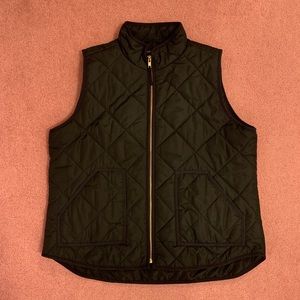 J. Crew Mercantile Quilted Black Vest